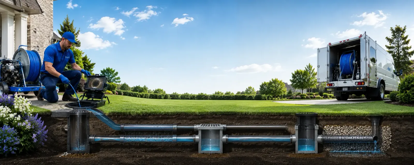 Outdoor drain cleaning information for Uniontown, OH